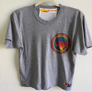 Aviator Nation Austin, TX Boyfriend Cropped Tee Small